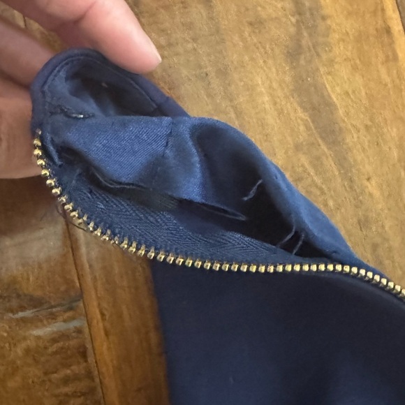 Sherri Hill FLAWED Maxi Evening Gown Full‎ Floor Length, Midnight Blue, Size 0 - Picture 14 of 16